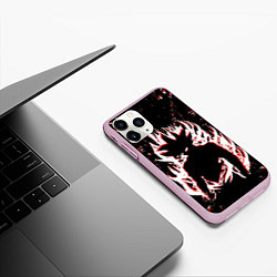 Чехол iPhone 11 Pro матовый Dragon ball super, цвет: 3D-розовый — фото 2