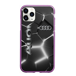 Чехол iPhone 11 Pro матовый AUDI GREY 3D ПЛИТЫ