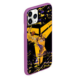 Чехол iPhone 11 Pro матовый Los angeles lakers NBA, цвет: 3D-фиолетовый — фото 2