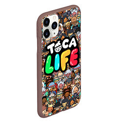 Чехол iPhone 11 Pro матовый Toca Life, цвет: 3D-коричневый — фото 2