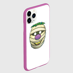 Чехол iPhone 11 Pro матовый Улыбающейся голова мумии, цвет: 3D-фиолетовый — фото 2