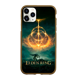 Чехол iPhone 11 Pro матовый Elden Ring Game Art, цвет: 3D-коричневый