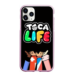 Чехол iPhone 11 Pro матовый Toca Life: Friends, цвет: 3D-розовый