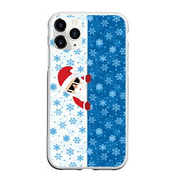 Чехол iPhone 11 Pro матовый С Новым Годом дед мороз