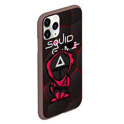 Чехол iPhone 11 Pro матовый Squid game BLACK, цвет: 3D-коричневый — фото 2