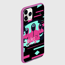 Чехол iPhone 11 Pro матовый Игра в кальмара Squid Game ,, цвет: 3D-фиолетовый — фото 2