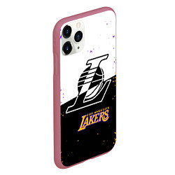 Чехол iPhone 11 Pro матовый Коби Брайант Los Angeles Lakers,, цвет: 3D-малиновый — фото 2