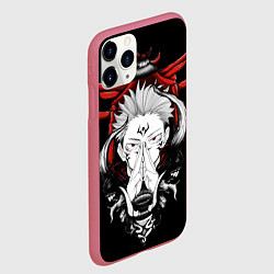 Чехол iPhone 11 Pro матовый ЗАКЛИНАНИЕ ИТАДОРИ СУКУНА, цвет: 3D-малиновый — фото 2