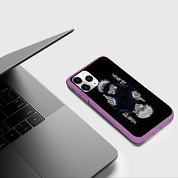 Чехол iPhone 11 Pro матовый GOJO SATORU МАГИЧЕСКАЯ БИТВА JUJUTSU KAISEN, цвет: 3D-фиолетовый — фото 2