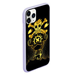 Чехол iPhone 11 Pro матовый ONE PIECE ВАН ПИС GOLDEN, цвет: 3D-светло-сиреневый — фото 2