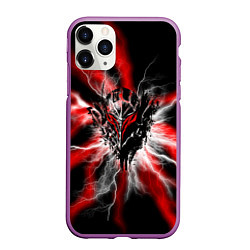 Чехол iPhone 11 Pro матовый Berserk разряд молнии