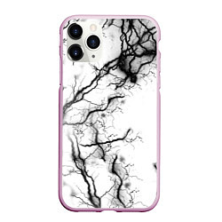 Чехол iPhone 11 Pro матовый Нейронные связи, цвет: 3D-розовый