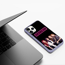 Чехол iPhone 11 Pro матовый BLACKPINK NEON, цвет: 3D-светло-сиреневый — фото 2