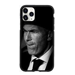 Чехол iPhone 11 Pro матовый Зинедин Зидан Zinedin Zidan, цвет: 3D-черный