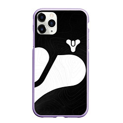 Чехол iPhone 11 Pro матовый DESTINY 2 LOGO WHITE