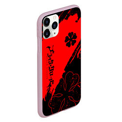 Чехол iPhone 11 Pro матовый Чёрный клевер: Black clover, цвет: 3D-розовый — фото 2