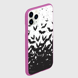Чехол iPhone 11 Pro матовый Летучие кровососы, цвет: 3D-фиолетовый — фото 2