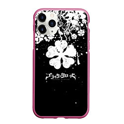 Чехол iPhone 11 Pro матовый Black clover: Asta, цвет: 3D-малиновый