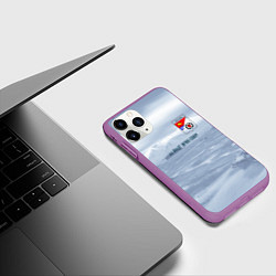 Чехол iPhone 11 Pro матовый Оротукан, цвет: 3D-фиолетовый — фото 2