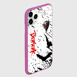 Чехол iPhone 11 Pro матовый Берсерк: Гранж, цвет: 3D-фиолетовый — фото 2