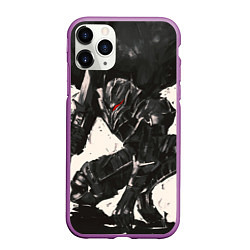 Чехол iPhone 11 Pro матовый BERSERK ILLUSTRATION БЕРСЕРК, цвет: 3D-фиолетовый