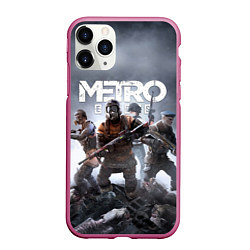 Чехол iPhone 11 Pro матовый МЕТРО ИСХОД АРТЁМ ,ЯДЕРНАЯ ЗИМА METRO EXODUS, цвет: 3D-малиновый