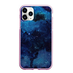 Чехол iPhone 11 Pro матовый Темнота глубин, цвет: 3D-розовый