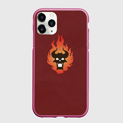 Чехол iPhone 11 Pro матовый Несущие слово после Ереси цвет легиона, цвет: 3D-малиновый