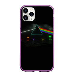 Чехол iPhone 11 Pro матовый ПИНК ФЛОЙД PINK FLOYD LOGO, цвет: 3D-фиолетовый