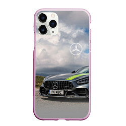 Чехол iPhone 11 Pro матовый Mercedes V8 Biturbo Racing Team AMG