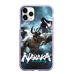 Чехол iPhone 11 Pro матовый Naraka team, цвет: 3D-светло-сиреневый