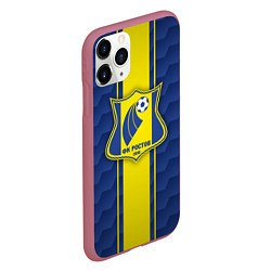 Чехол iPhone 11 Pro матовый ФК Ростов, цвет: 3D-малиновый — фото 2