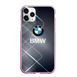 Чехол iPhone 11 Pro матовый BMW Logo, цвет: 3D-розовый