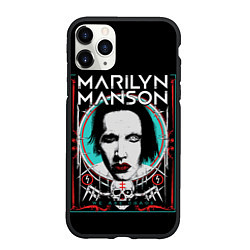 Чехол iPhone 11 Pro матовый Marilyn Manson - We are chaos
