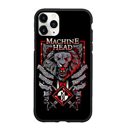 Чехол iPhone 11 Pro матовый Machine Head - Lion Heart, цвет: 3D-черный