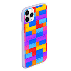 Чехол iPhone 11 Pro матовый Лего-го, цвет: 3D-светло-сиреневый — фото 2