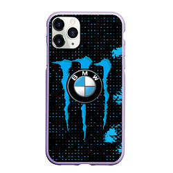 Чехол iPhone 11 Pro матовый MONSTER BMW MONSTER ENERGY, цвет: 3D-светло-сиреневый