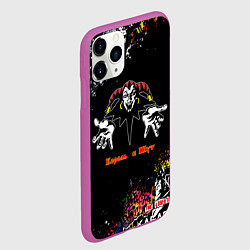 Чехол iPhone 11 Pro матовый Лого рок групп, цвет: 3D-фиолетовый — фото 2
