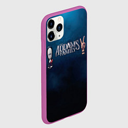 Чехол iPhone 11 Pro матовый Семейка Аддамс Горящий Тур Уэнздэй Аддамс, цвет: 3D-фиолетовый — фото 2