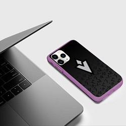 Чехол iPhone 11 Pro матовый TES SKYRIM QUEST MARK ЗНАЧОК ЗАДАНИЯ, цвет: 3D-фиолетовый — фото 2