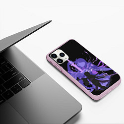 Чехол iPhone 11 Pro матовый Genshin Impact Raiden, цвет: 3D-розовый — фото 2