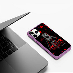 Чехол iPhone 11 Pro матовый WITHER SKELETON, цвет: 3D-фиолетовый — фото 2