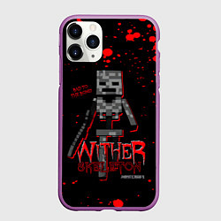 Чехол iPhone 11 Pro матовый WITHER SKELETON