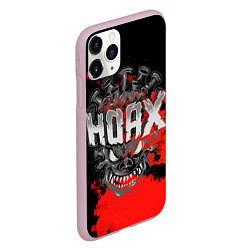 Чехол iPhone 11 Pro матовый Hoax, цвет: 3D-розовый — фото 2