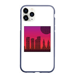 Чехол iPhone 11 Pro матовый QR-Town, цвет: 3D-серый