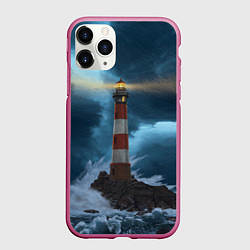 Чехол iPhone 11 Pro матовый НОЧНОЙ МАЯК