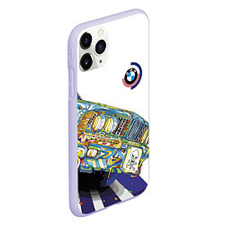 Чехол iPhone 11 Pro матовый Бэха в стиле поп-арт, цвет: 3D-светло-сиреневый — фото 2