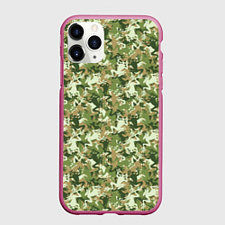 Чехол iPhone 11 Pro матовый Лягушки камуфляж