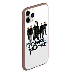 Чехол iPhone 11 Pro матовый Участники группы My Chemical Romance, цвет: 3D-коричневый — фото 2