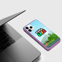 Чехол iPhone 11 Pro матовый TOCA BOCA WORLD LOGO, цвет: 3D-фиолетовый — фото 2